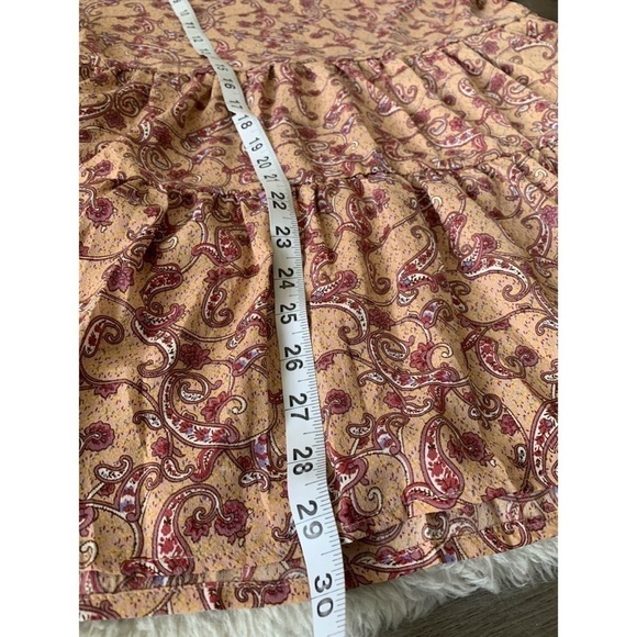 NWT Hayden Los Angeles Ruffle Neck Paisley Tiered Mini DressSize Small - Picture 13 of 16